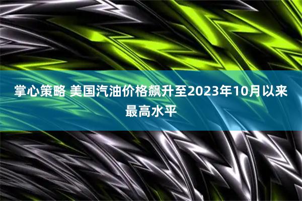 掌心策略 美国汽油价格飙升至2023年10月以来最高水平