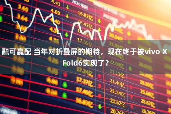 融可赢配 当年对折叠屏的期待，现在终于被vivo X Fold6实现了？